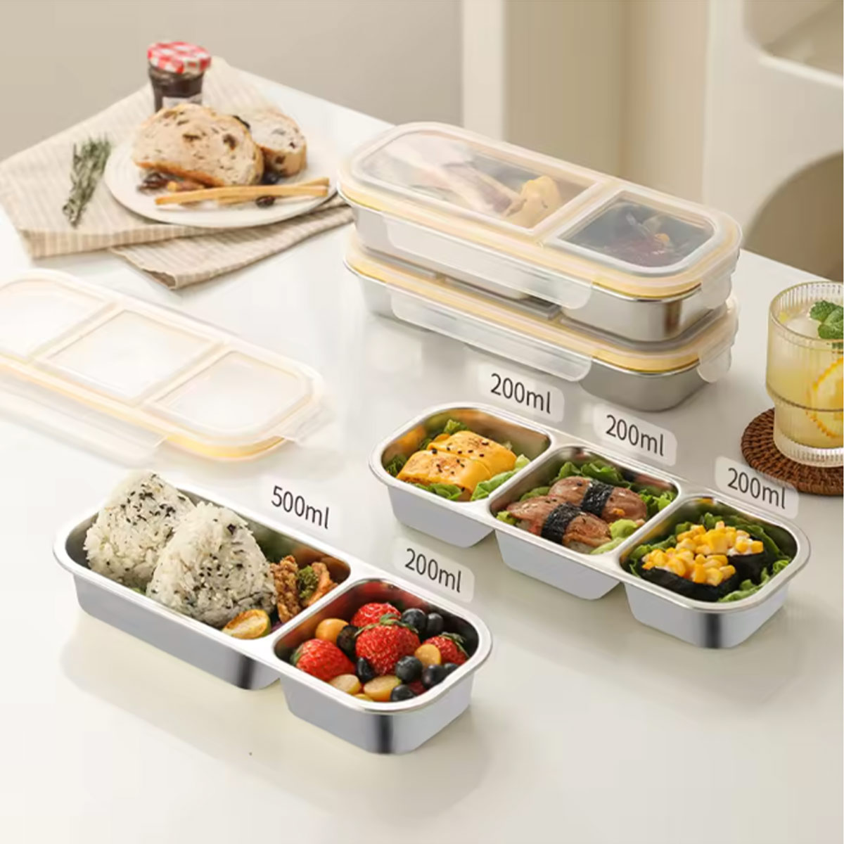 304 3-compartment stainless st - огляд і ціна Food Snacks For Weight Loss