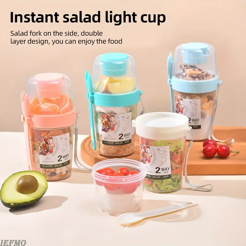 On-the-Go Salad Bowl Set with  - огляд і ціна Food Snacks For Weight Loss