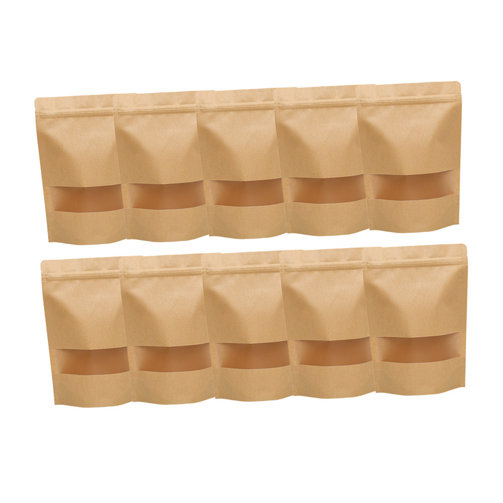 50Pcs Food Grade Kraft Stand U - огляд і ціна Food Snack