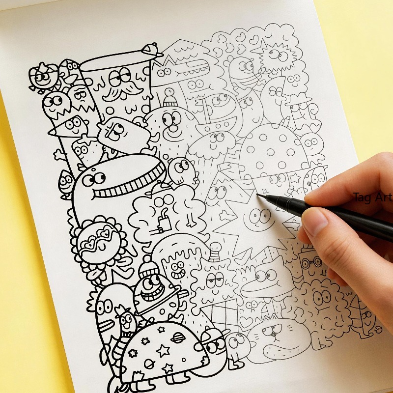 Anxious Relief Hand Picture Bo - огляд і ціна Food And Snacks Coloring Book Bold And Easy