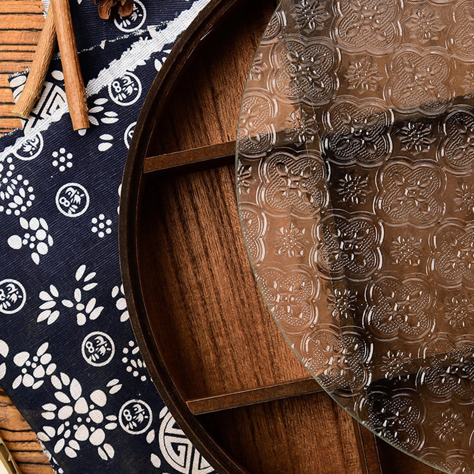Wooden Glass Serving Bowl with - огляд і ціна Food Platter Snacks