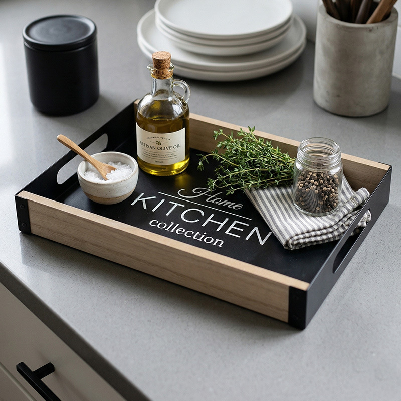 Nordic Breakfast Metal Tray wi - огляд і ціна Food Platter Snacks