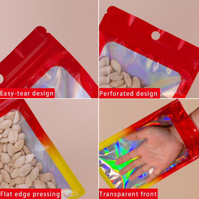 Holographic Color Square Zippe - огляд і ціна Food Snack