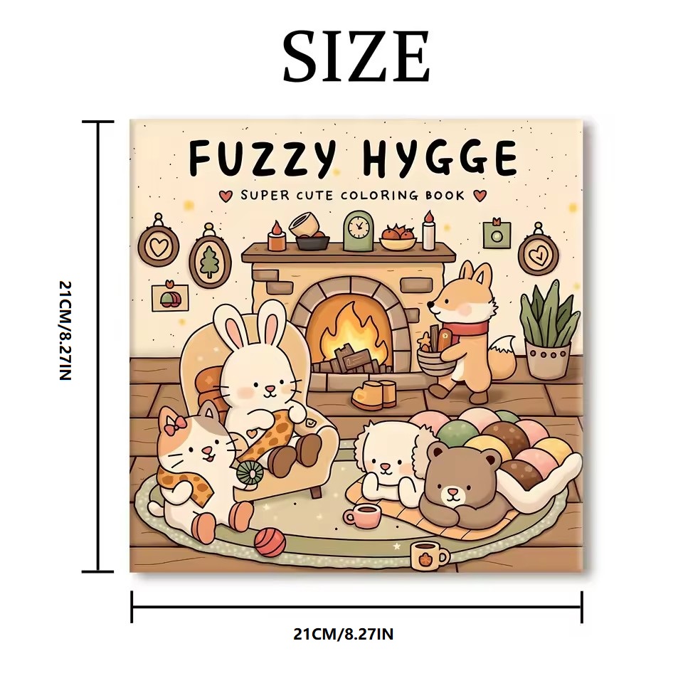 FUZZY HYGGE Adult Coloring Boo - огляд і ціна Food Y Snacks Coloring Book