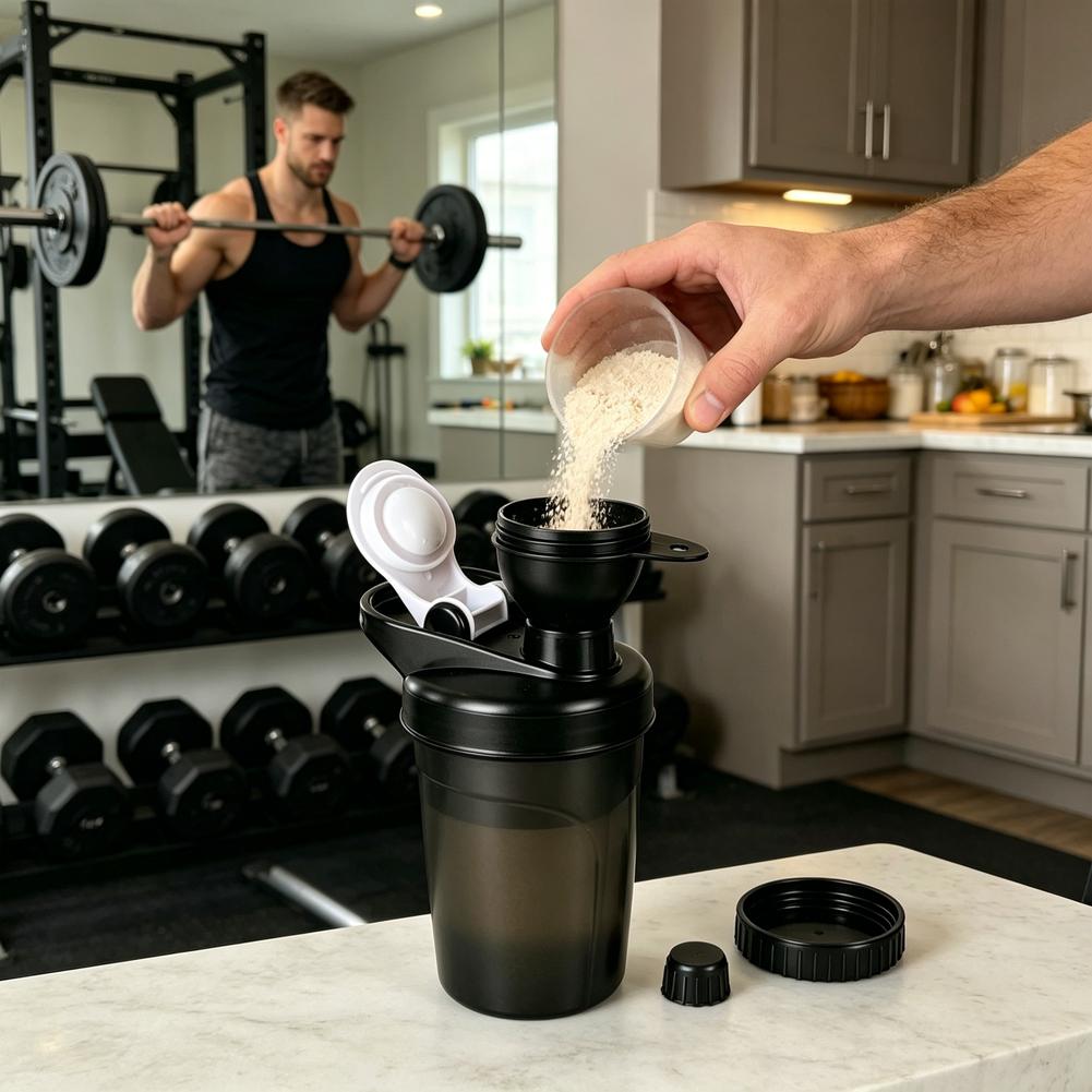 PP Plastic Protein Powder Funn - огляд і ціна Protein Bar Box