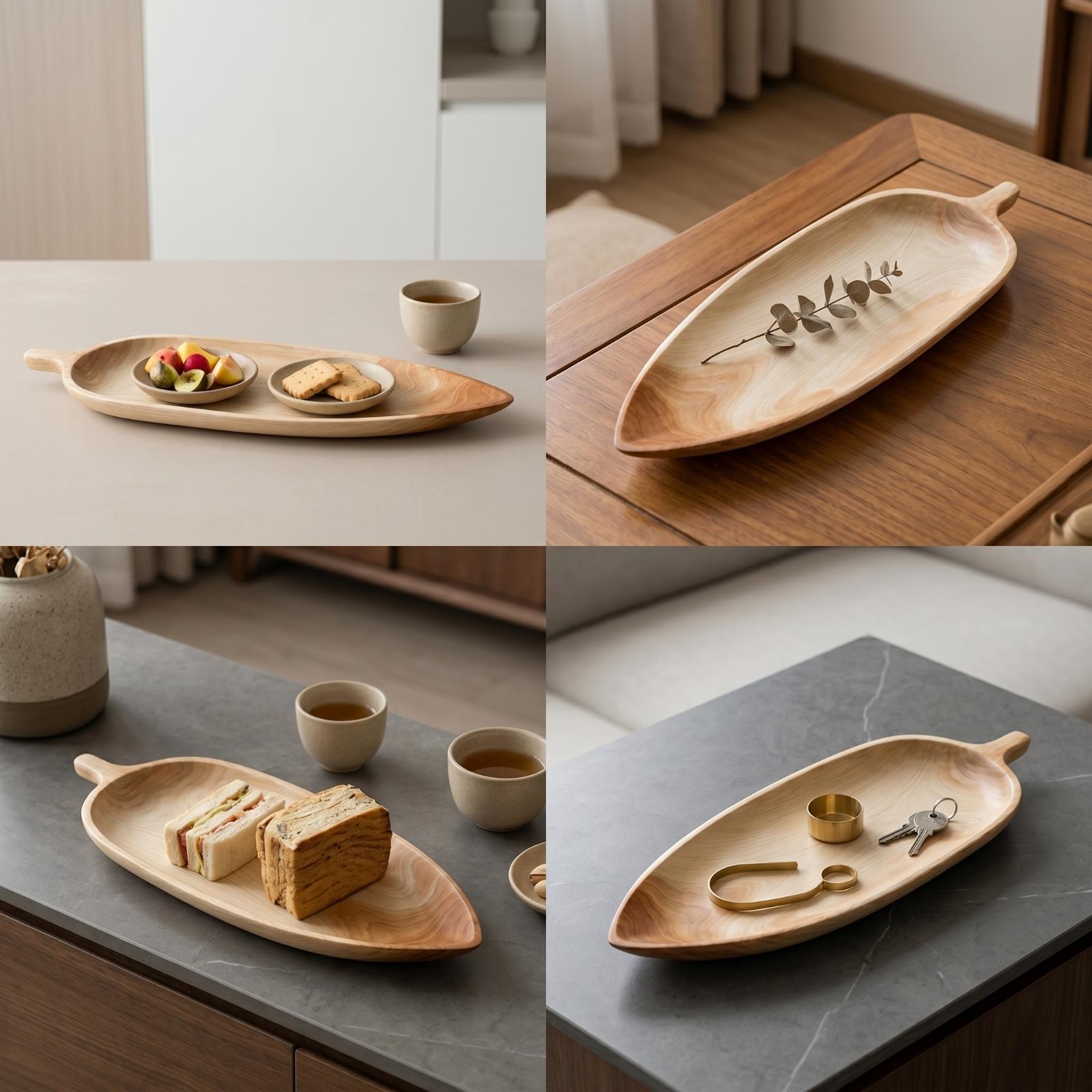 Elegant Beech Wood Serving Tra - огляд і ціна Food Platter Snacks