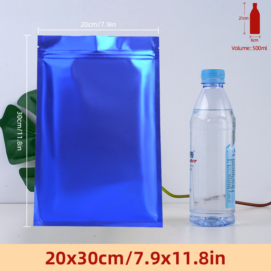 100pcs Matte Blue Foil Zipper  - огляд і ціна Food Snack