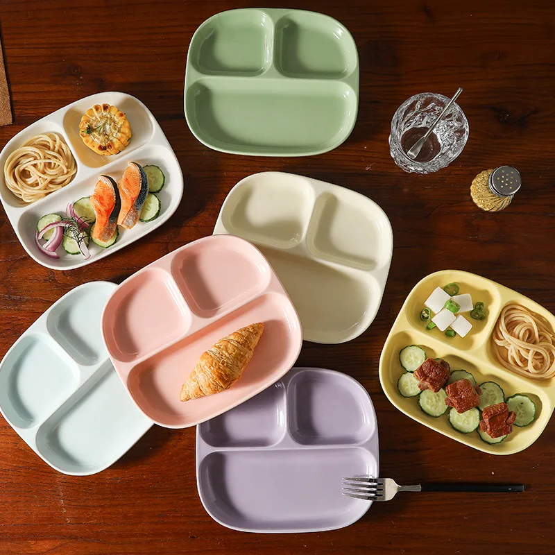 Triple Grid Ceramic Breakfast  - огляд і ціна Food Snacks For Weight Loss