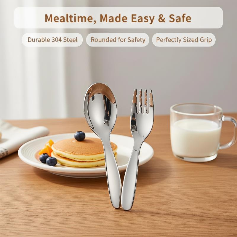 Compact Stainless Spoon And Fo - огляд і ціна Food And Snacks Ideas
