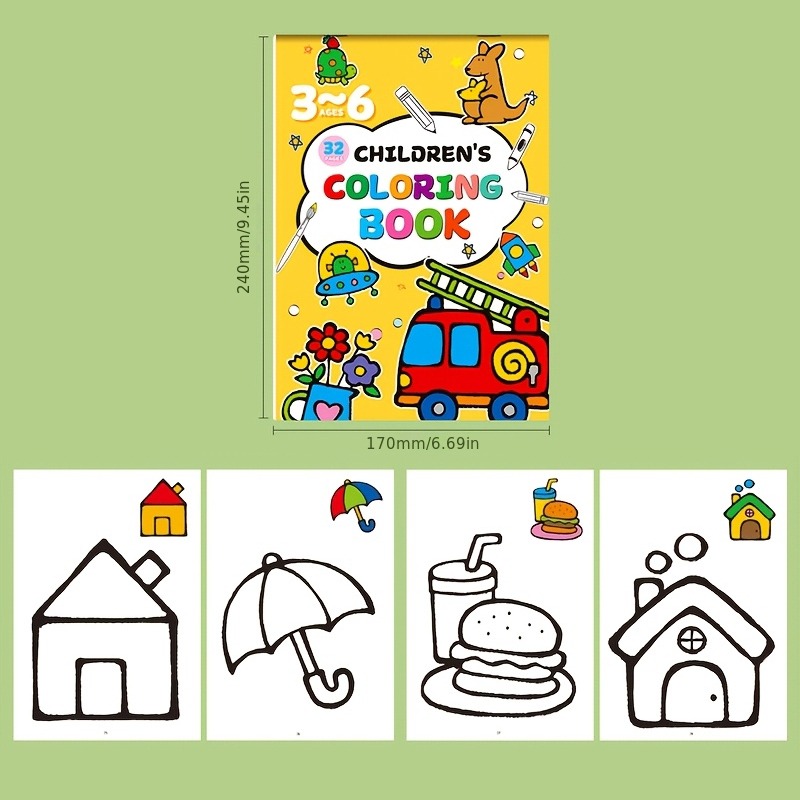 Children's Drawing Book, Conta - огляд і ціна Food And Snacks Coloring Book Bold And Easy