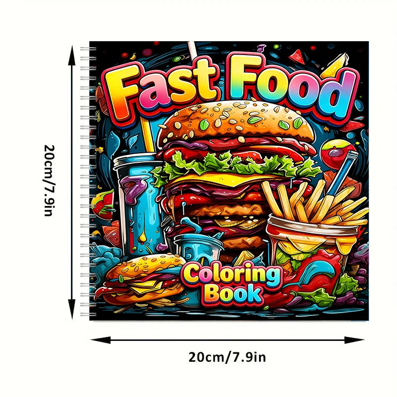 Fast Food Coloring Book for Ad - огляд і ціна Food And Snacks Coloring Book Bold And Easy